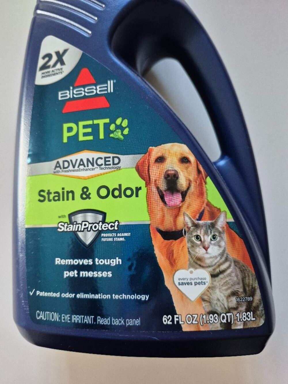 New BISSELL Pet Advanced Stain & Odor Formula for Upright Carpet Cleaners 62 oz. - Picture 3 of 7